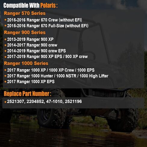 2013-2019 Fuel Pump Assembly Compatible for Polaris Ranger XP 1000 570 900 Crew EPS EU High Lifter Hunter NSTR Ranch Replace 2204852 2521307 2521196 47-1010 in Kuwait