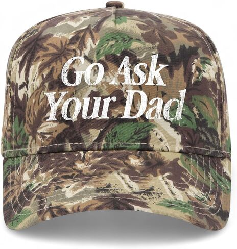 اذهب واسأل والدك قبعة سائق الشاحنة الإيطالية العتيقة | قبعة بيسبول Snapback ممتازة للرجال والنساء in Kuwait
