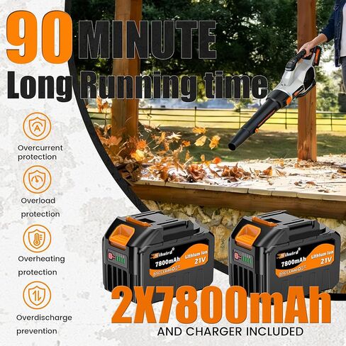 21V 6.0 Ah Power Battery Replacement for Leaf Blower Cordless in Kuwait