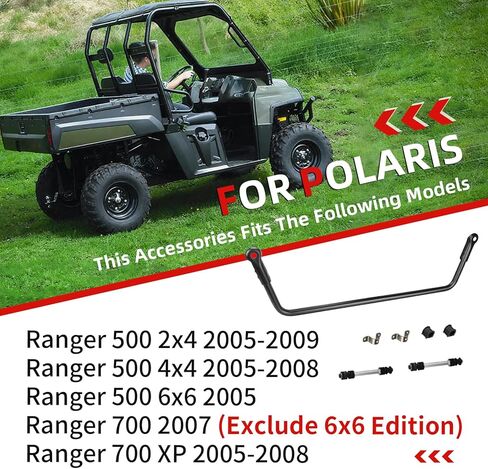 Rear Stabilizer Sway Bar + Linkage Rod Shaft + Steering Bushing Bracket For Polaris Ranger 500 700 2005-2009 1015814-067 in Saudi Arabia