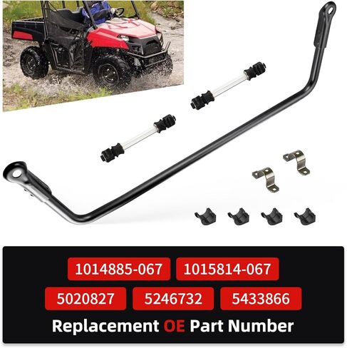 Rear Stabilizer Sway Bar + Linkage Rod Shaft + Steering Bushing Bracket For Polaris Ranger 500 700 2005-2009 1015814-067 in Saudi Arabia