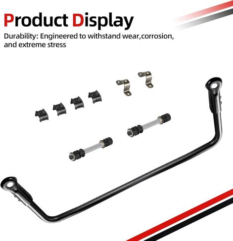 Rear Stabilizer Sway Bar + Linkage Rod Shaft + Steering Bushing Bracket For Polaris Ranger 500 700 2005-2009 1015814-067 in Saudi Arabia