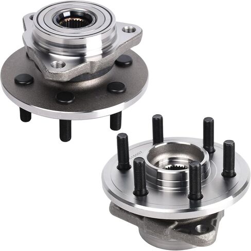 KUSATEC 515007 2pcs Front Wheel Bearing and Hub Assembly Compatible with 1997-2004 Dodge Dakota, 1998-2003 Durango, 6 Lug Bolts without ABS in Saudi Arabia