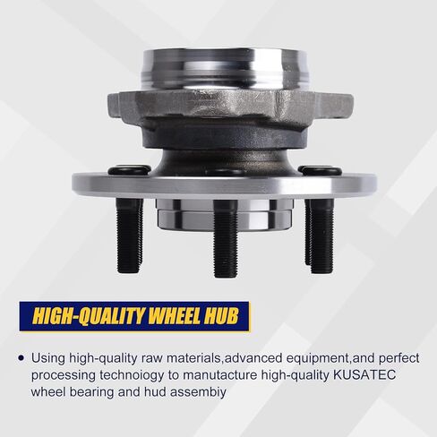 KUSATEC 515007 2pcs Front Wheel Bearing and Hub Assembly Compatible with 1997-2004 Dodge Dakota, 1998-2003 Durango, 6 Lug Bolts without ABS in Saudi Arabia