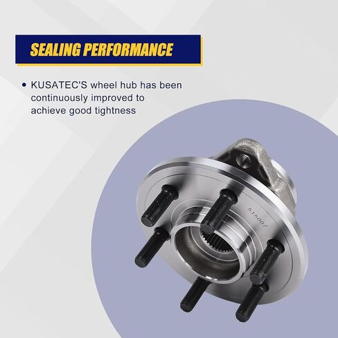 KUSATEC 515007 2pcs Front Wheel Bearing and Hub Assembly Compatible with 1997-2004 Dodge Dakota, 1998-2003 Durango, 6 Lug Bolts without ABS in Saudi Arabia