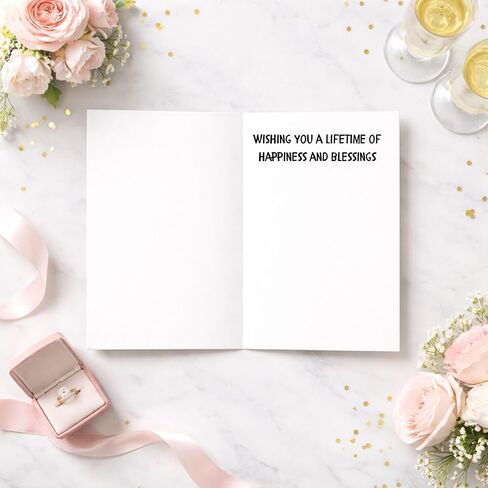 GIFTING GIGGLES Funny Engagment Card for Bride to be | Newly Weds | Marriage Card for Couple | Wedding Day Congrats Gift | Congratulations Cards | Premium Quality with Envelope and Seal in Kuwait