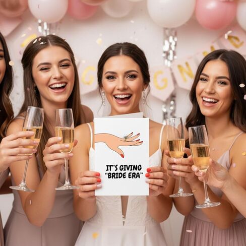 GIFTING GIGGLES Funny Engagment Card for Bride to be | Newly Weds | Marriage Card for Couple | Wedding Day Congrats Gift | Congratulations Cards | Premium Quality with Envelope and Seal in Kuwait