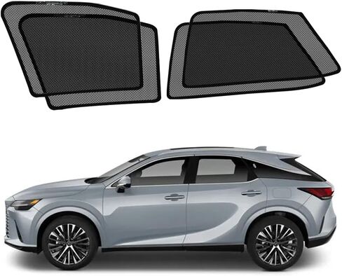 BWEN Magnetic Car Window Sunshade for Lexus RX 2023-2025 RX350 Accessories Side Window Shade with Breathable Mesh Protection from Heat and Sun Rays for Sleeping Camping Breastfeeding - 4 Pack in Kuwait