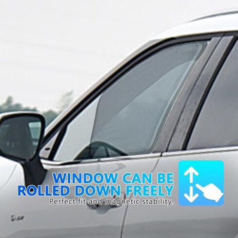 BWEN Magnetic Car Window Sunshade for Lexus RX 2023-2025 RX350 Accessories Side Window Shade with Breathable Mesh Protection from Heat and Sun Rays for Sleeping Camping Breastfeeding - 4 Pack in Kuwait