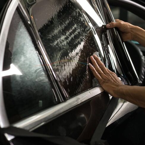 EZAUTO WRAP VLT 50% Uncut Roll 20" x 10FT Window Tint Film Charcoal Black Smoke Car Glass Office in Kuwait