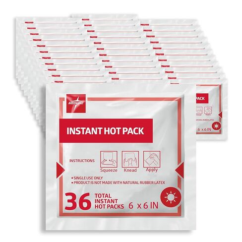 Medline Instant Warm Pack, Disposable, 6" x 6" (Pack of 36) in Kuwait