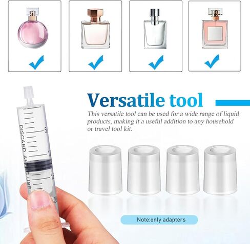Perfume Dispenser Pump 100pcs Perfume Extraction Plastic Adapters Syringe Pump Without Syringe for Travel Refillable Atomizers Spray Bottle in Saudi Arabia