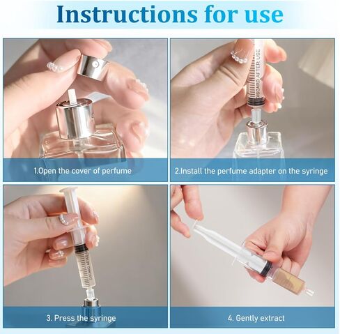 Perfume Dispenser Pump 100pcs Perfume Extraction Plastic Adapters Syringe Pump Without Syringe for Travel Refillable Atomizers Spray Bottle in Saudi Arabia