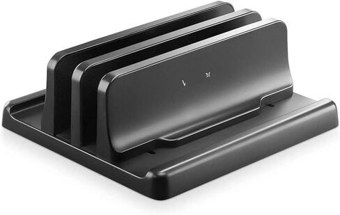 Dual Adjustable Vertical Stand ABS Plastic 4 in 1 Design Save Space(2 slot version) in Saudi Arabia
