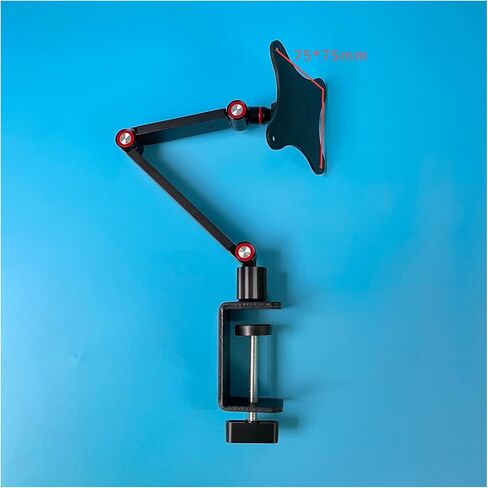 Portable Monitor Stand Aluminum Alloy Clip-On Adjustable Desk Mount Bracket for 13.3 14 15.6 17.3 Inch Screens(B) in Saudi Arabia