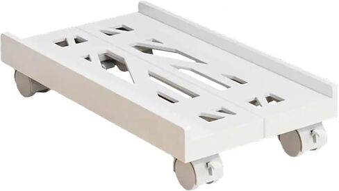 PC tower stand with wheels, under desk CPU stand, adjustable, stable, mobile computer stand(Black) in Saudi Arabia