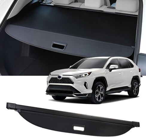 Cargo Cover Fit for Toyota Rav4 2019-2023 2024 2025 Retractable Rear Trunk Cover Trunk Security Cover Shielding Shade Privacy Screen Cover Accessories for Toyota Rav4 Cargo Cover 2024 2025 in Kuwait