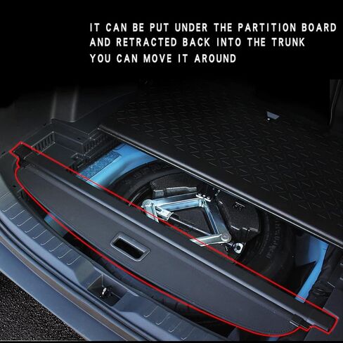 Cargo Cover Fit for Toyota Rav4 2019-2023 2024 2025 Retractable Rear Trunk Cover Trunk Security Cover Shielding Shade Privacy Screen Cover Accessories for Toyota Rav4 Cargo Cover 2024 2025 in Kuwait