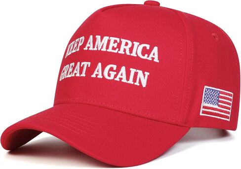 45-47 Baseball Cap Embroidered with Keep America Great Again and USA Flag for Mens Women, Adjustable Trucker Hat in Saudi Arabia