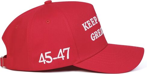 45-47 Baseball Cap Embroidered with Keep America Great Again and USA Flag for Mens Women, Adjustable Trucker Hat in Saudi Arabia