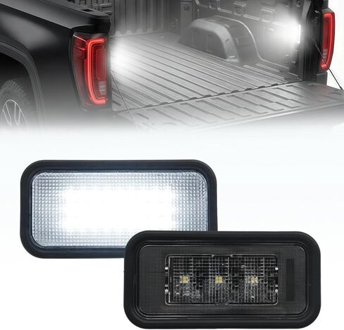 2 قطعة LED مصباح سرير الشاحنة LED مصباح منطقة الشحن الخلفي لـ 2019-2026 Chevy Silverado GMC Sierra 1500 2500HD 3500 HD White Stock Bed Lights for 2024+ Sierra EV Cadilla.c Escalade IQ OEM استبدال 84396982 in Kuwait