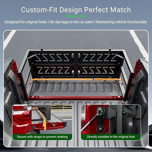 Truck Bed Extension Compatible with 2022-2026 Ford Maverick Bed Extender Tailgate Extender Replacement for 2022-2026 Ford Maverick Accessories in Saudi Arabia