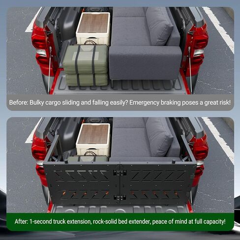 Truck Bed Extension Compatible with 2022-2026 Ford Maverick Bed Extender Tailgate Extender Replacement for 2022-2026 Ford Maverick Accessories in Saudi Arabia