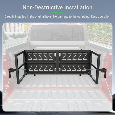 Truck Bed Extension Compatible with 2022-2026 Ford Maverick Bed Extender Tailgate Extender Replacement for 2022-2026 Ford Maverick Accessories in Saudi Arabia