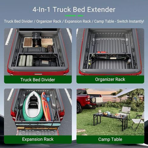 Truck Bed Extension Compatible with 2022-2026 Ford Maverick Bed Extender Tailgate Extender Replacement for 2022-2026 Ford Maverick Accessories in Saudi Arabia