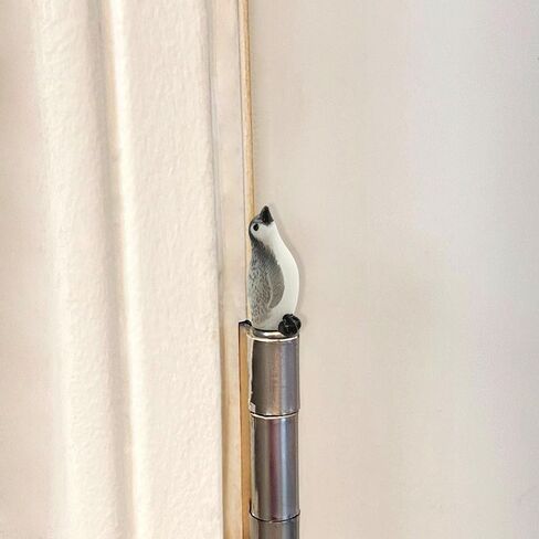 Baby Penguin Hinge Heads Decorative Topper Set of 4 - Animal Hinge Head Home Decoration - Magnetic Hinge Head Toppers for Door Decor in Kuwait