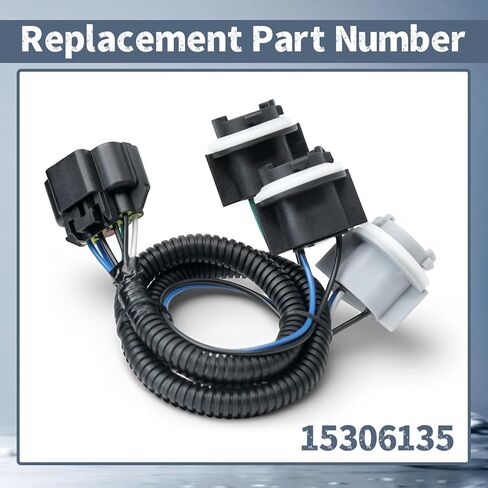 15306135 حزام أسلاك الضوء الخلفي متوافق مع شيفروليه تاهو سوبربان 1500 2500 2000-2006 بديل لجي إم سي يوكون XL 1500 2500 2000-2006 استبدال مقبس تسخير الضوء الخلفي الأيسر LH in Kuwait