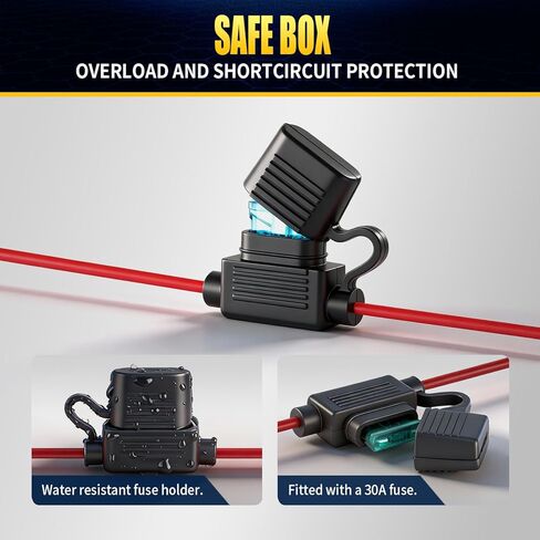 JHE 150W LED Light Bar Wiring Harness Kits,Wireless Remote Control Wiring Harness Kit for LED Light Bar/Fog Light/Pod Light/Work Light,16AWG,2KEYS in Kuwait