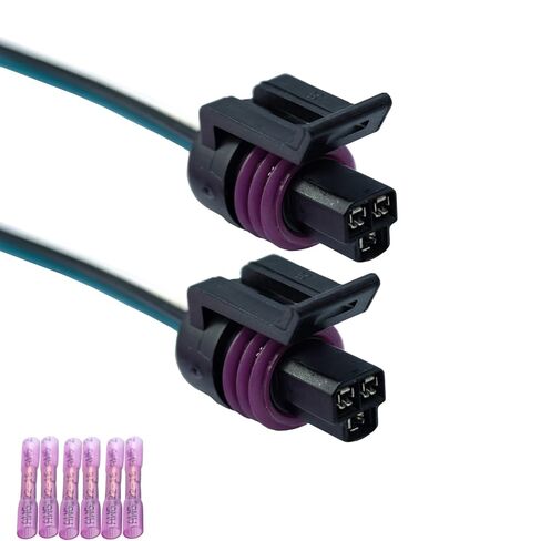2Pcs Oil Pressure Sensor Connector Pigtail Wiring Harness - Compatible with GM LS1/LS6/LS4/LSX V8 Engines, Sender Sending Unit for 1997-2006 Chevrolet Corvette/Camaro/GMC Trucks in Saudi Arabia