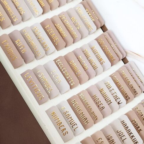 علامات تبويب الكتاب المقدس مغلفة ، مستلزمات دراسة الكتاب المقدس ، علامات تبويب كتب الكتاب المقدس الكبيرة للنساء والرجال ، (حروف منقوشة الذهب) علامات تبويب ملصقات الكتاب المقدس ، ملحقات الكتاب المقدس لسهولة التنقل (KHAKI) in Kuwait