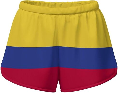 Adugen Origei European Union Flag Women's Athletic Shorts Running Womens Gym Workout Shorts in Saudi Arabia