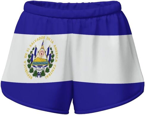 Adugen Origei European Union Flag Women's Athletic Shorts Running Womens Gym Workout Shorts in Saudi Arabia