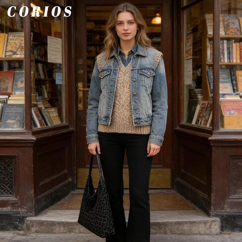 Leopard Print Shoulder Bag for Women Fashionable Suede Tote Handbag Large Capacity Top Handle Hobo Underarm Bag in Saudi Arabia