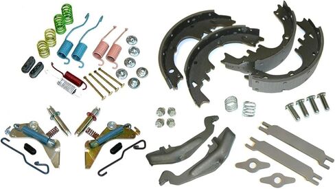 Inline Tube Compatible with 1964-74 GM Rear 9 1/2" Drum Brake Rebuild Kit; Shoe, Lever, Spring Kit in Kuwait