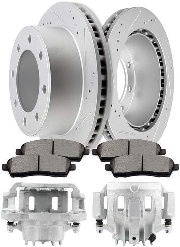 SCITOO Rear Brake Calipers With Bracket & Brake Pads and Rotors Fit For Ford For Excursion/For F-250/F-350 Super Duty in Saudi Arabia