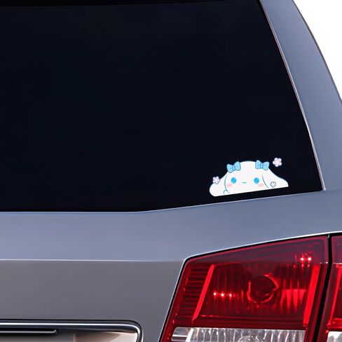 Cute Animals Friends Characters Cute Decal Stickers for Cars Laptop Skateboard Wall Decor UV Resistant (Cute White Dog) in Kuwait