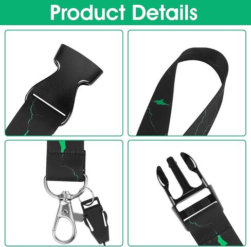 حبل رقبة قابل للفصل للمفاتيح، حبل سلسلة مفاتيح من القماش الناعم، حبل رائع لشارة الرقبة، مع إبزيم سريع الفك للنساء والرجال في المكتب in Kuwait