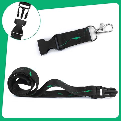 حبل رقبة قابل للفصل للمفاتيح، حبل سلسلة مفاتيح من القماش الناعم، حبل رائع لشارة الرقبة، مع إبزيم سريع الفك للنساء والرجال في المكتب in Kuwait