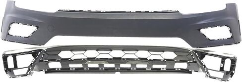 FitParts متوافقة مع مجموعة غطاء المصد الأمامي لسيارة Volkswagen Tiguan 2018-2021. معدة VW1000237 VW1015107 5NN807217GRU 5NN805903B9B9 in Saudi Arabia