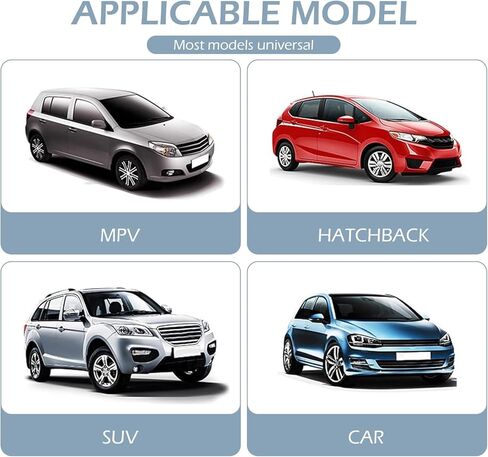 4 قطع من مظلة الشمس للنافذة الجانبية للسيارة، غطاء نافذة السيارة للحماية من الشمس والعزل الحراري، غطاء حماية الخصوصية من نوع امتصاص جيد التهوية وجيد التهوية، لمعظم شاحنات السيارات (أسود) in Kuwait