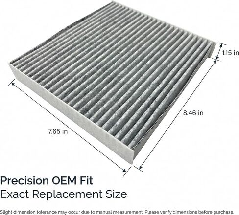 AC85112 Cabin Air Filter 1 Pack with Activated Carbon, Replacement for CF10285 CP285 CAF1816 24483 C35667, Compatible with Toyota Camry Corolla RAV4 Prius Highlander & Lexus RX NX ES in Saudi Arabia