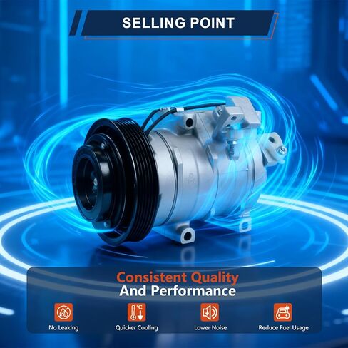 ضاغط تكييف هواء CO-29030C متوافق مع Acura TL 3.5L/3.7L 2009-2012، TSX 2010-2012 2013-2014، RDX 2013-2015 متوافق مع Honda Accord Crosstour استبدال # 158335 in Kuwait