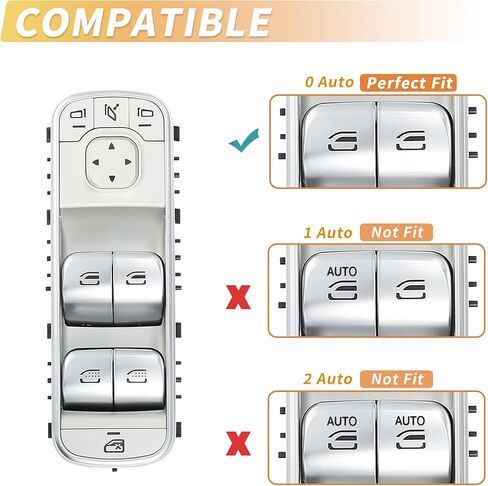 X AUTOHAUX Front Left Driver Side Power Window Switch for Mercedes-Benz GLE 350 GLE 450 Window Control Switch for Mercedes-Benz GLS 580 in Saudi Arabia