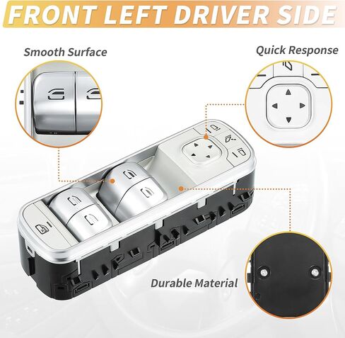 X AUTOHAUX Front Left Driver Side Power Window Switch for Mercedes-Benz GLE 350 GLE 450 Window Control Switch for Mercedes-Benz GLS 580 in Saudi Arabia