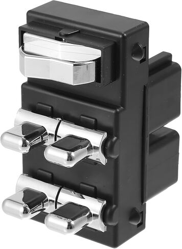 X AUTOHAUX مفتاح نافذة الطاقة للسائق مفتاح تحكم رئيسي في نافذة الطاقة الجانبية F8VZ-14529-AA لاستبدال لينكولن تاون كار 1998-2002 in Saudi Arabia