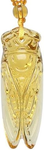 قلادة الزيز اليدوية علة قلادة خمر الظلام الأخضر محظوظ تميمة كريستال الزيز قلادة الرجال والنساء تميمة هدية in Kuwait